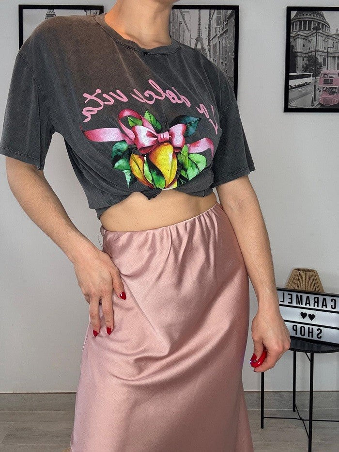 Falda Satén