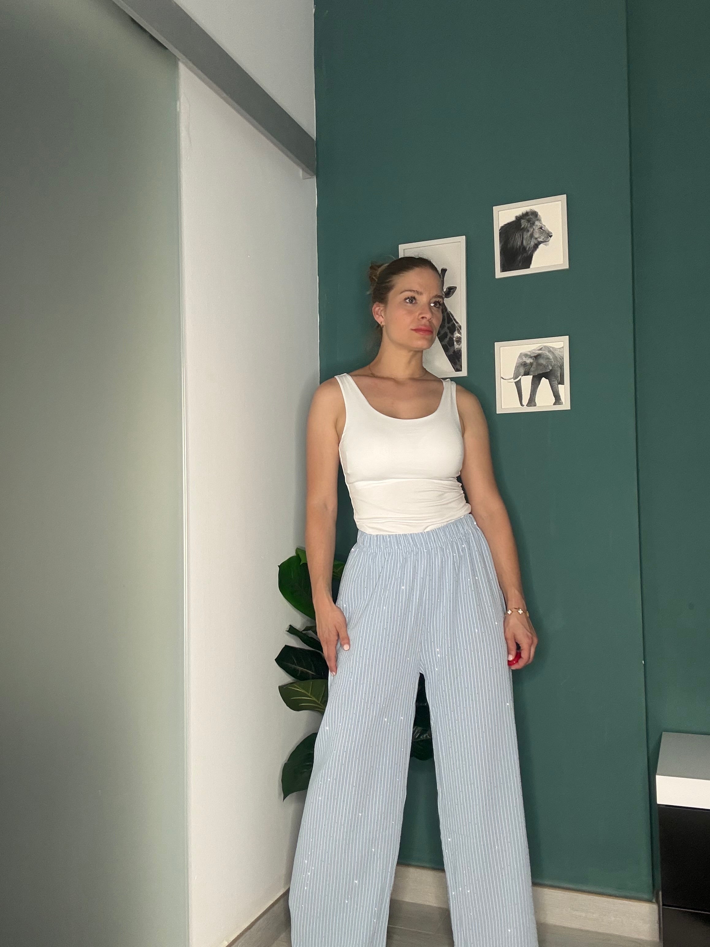 Pantalón Celeste